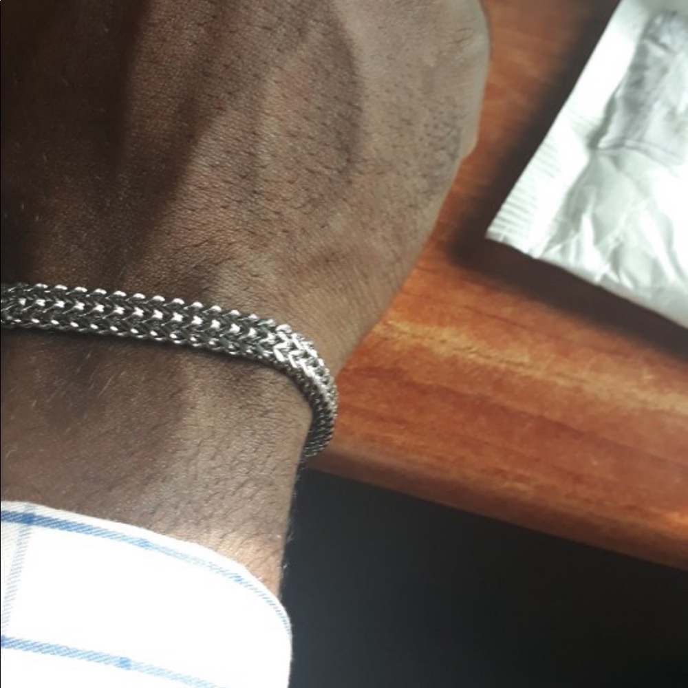 Men’s Stainless Steel link bracelet - Picture 5 of 8